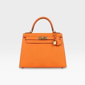 Hermès - Kelly Sellier 28 - Orange Epsom